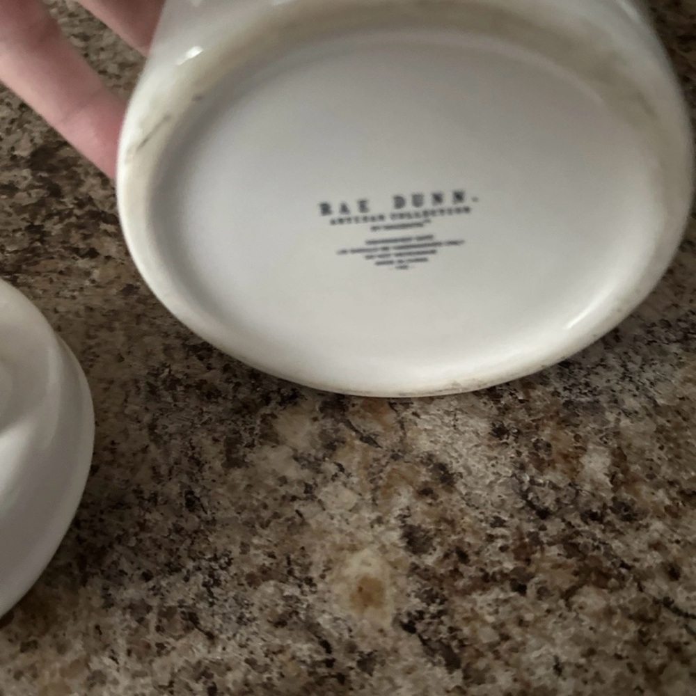 Rae Dunn White Ceramic Jar with 'HUGS' Text - Picture 7 of 7